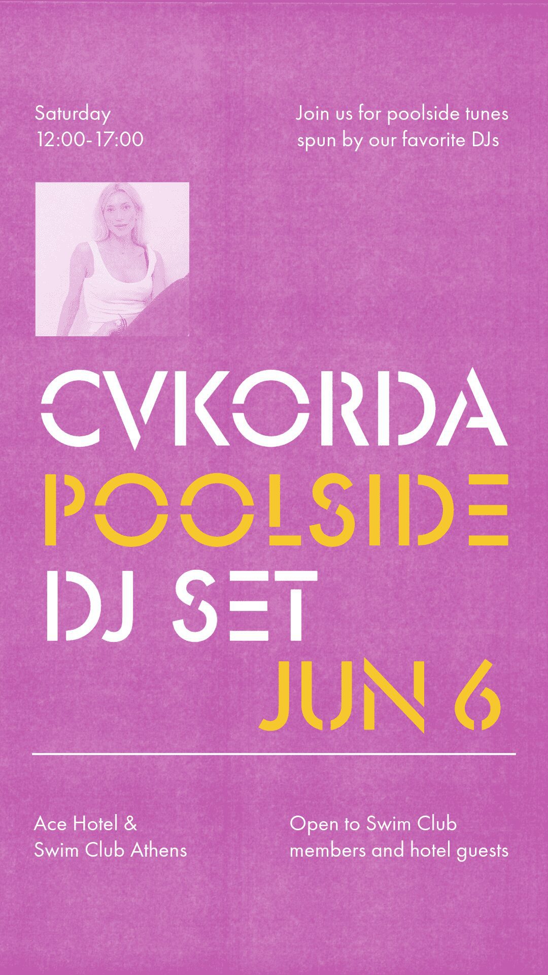 Poolside with CVKORDA