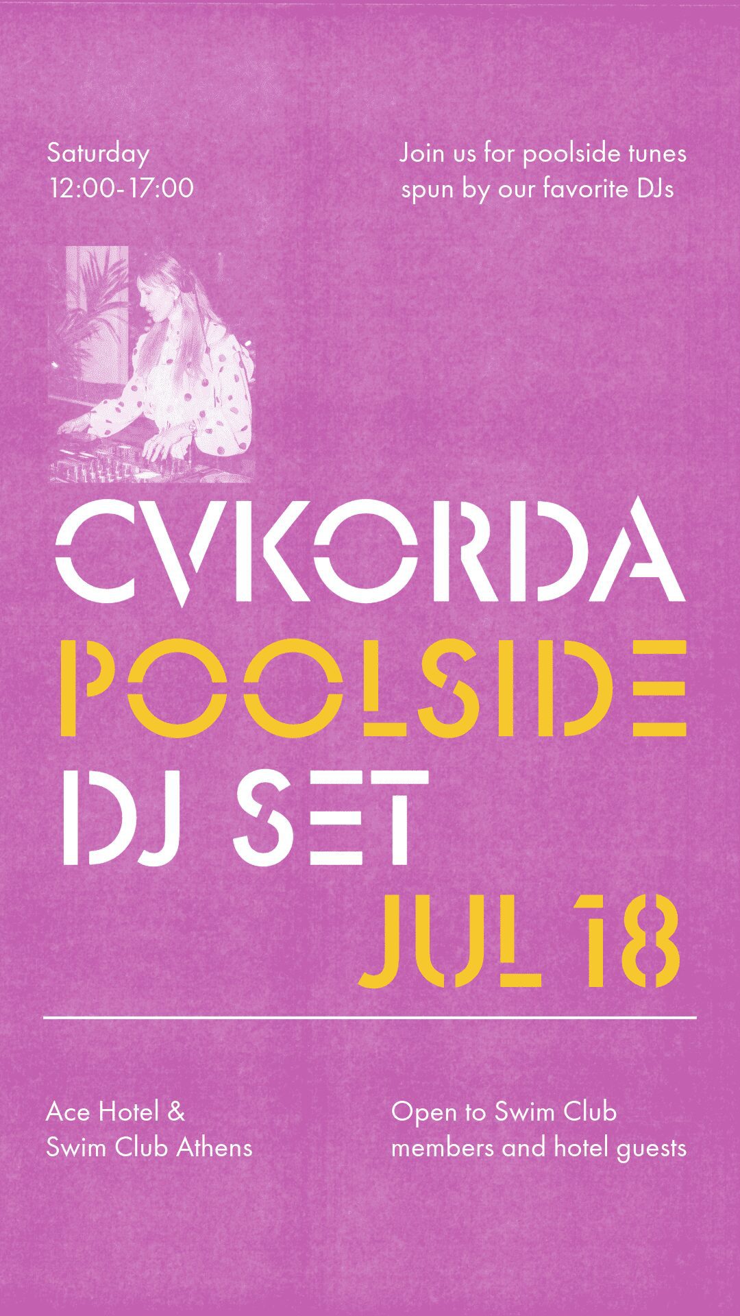 Poolside with CVKORDA