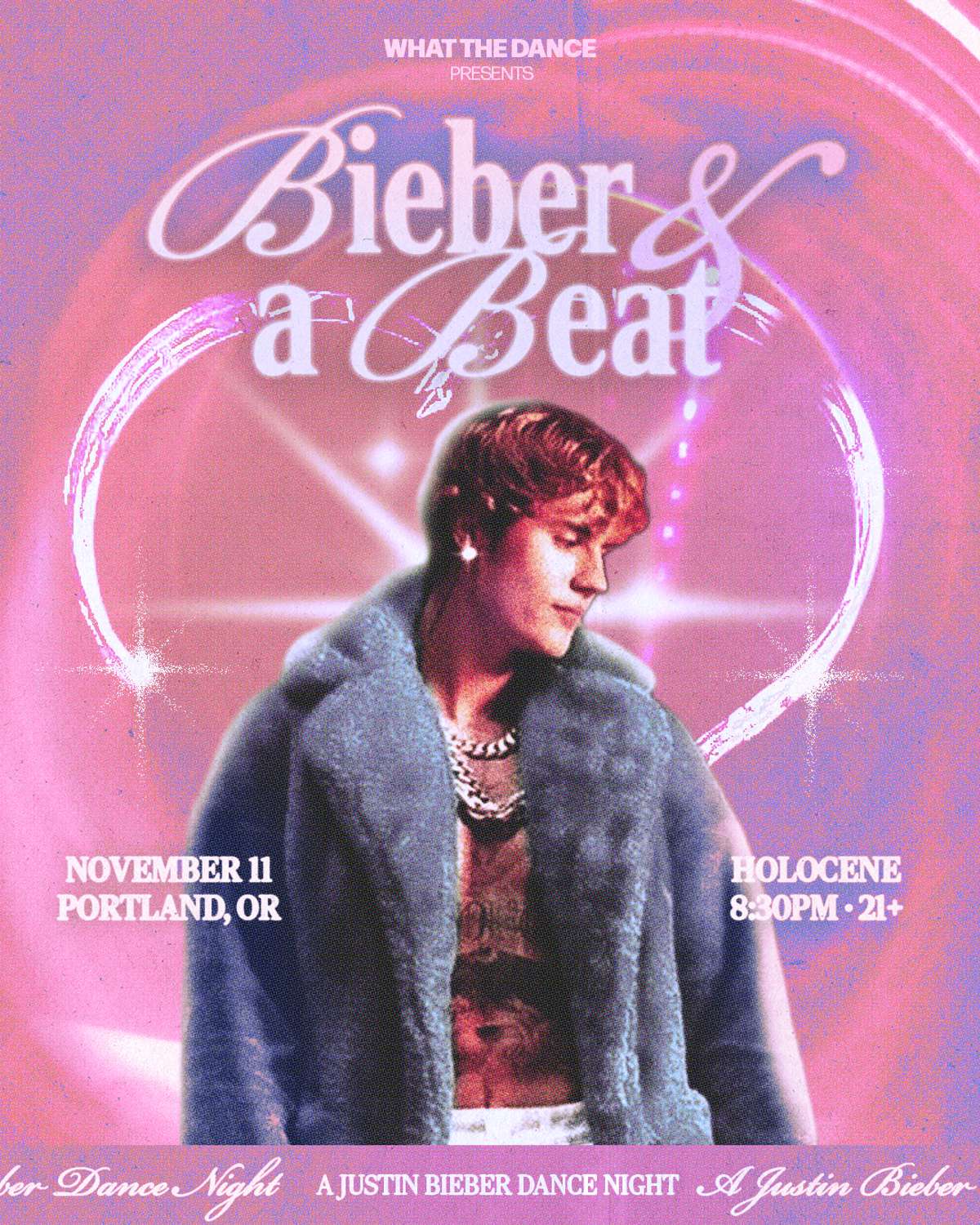 BIEBER AND A BEAT: A JUSTIN BIEBER NIGHT – 21+