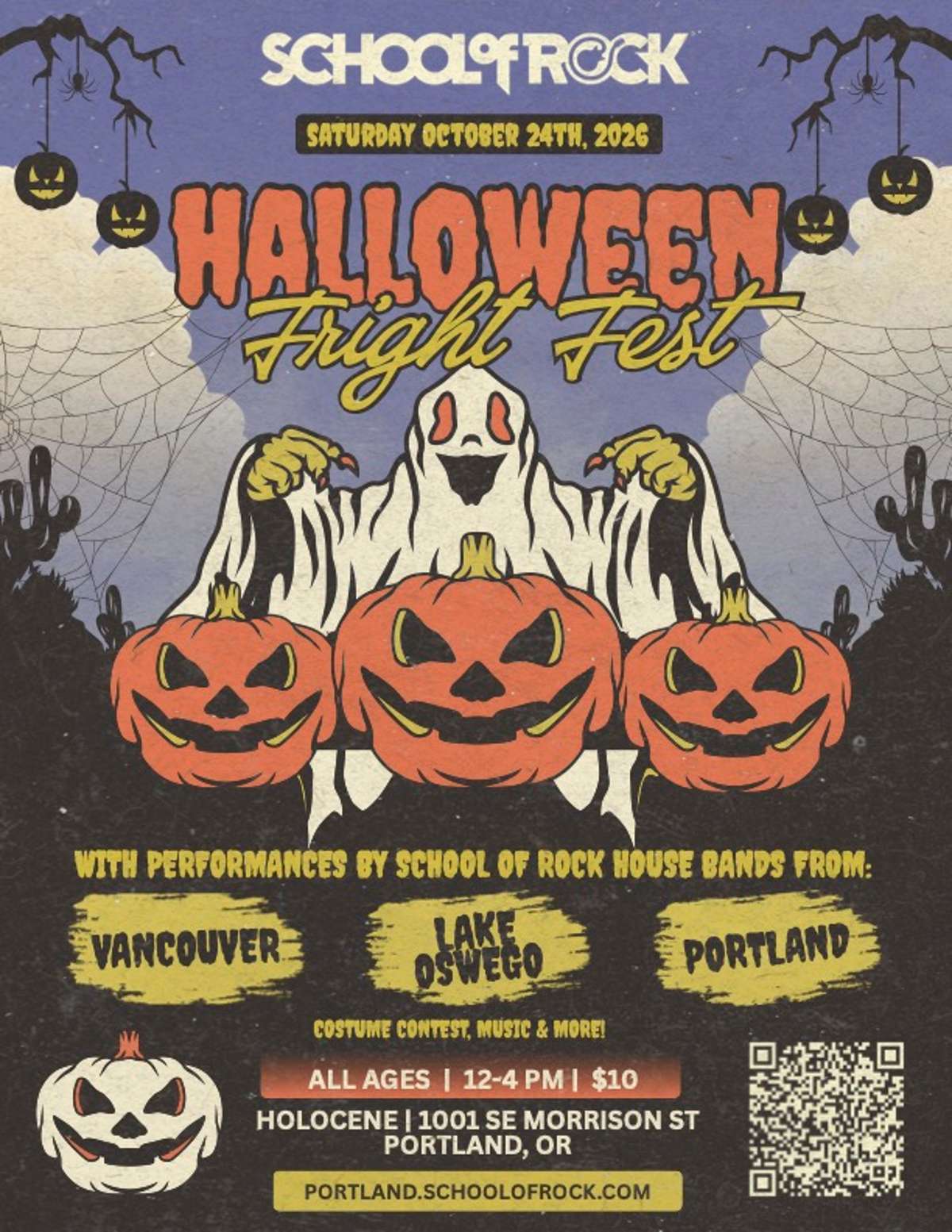School of Rock’s Halloween Fright Fest – EARLY EVENT – All Ages