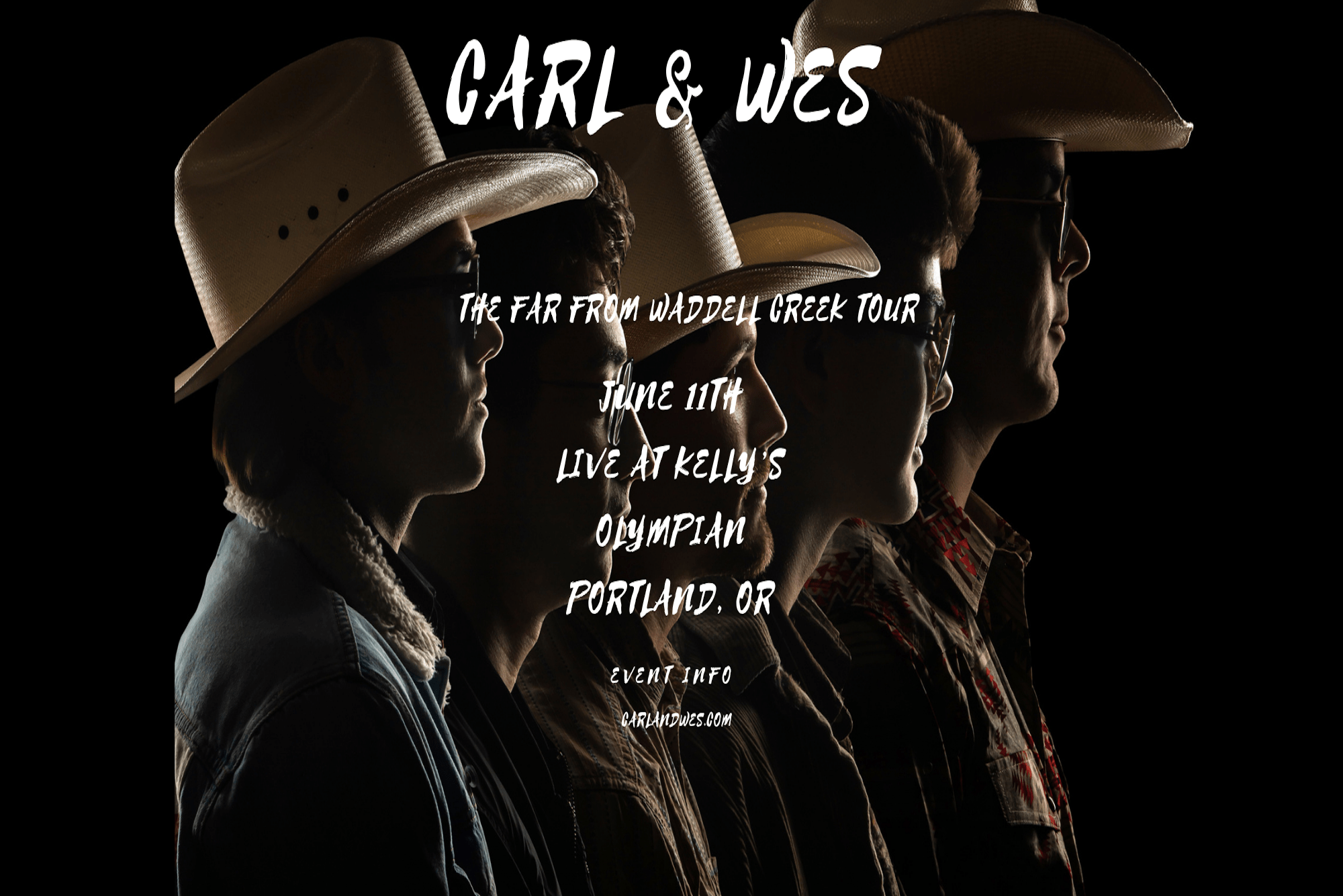 An Evening With, Carl & Wes: the Far From Waddle Creek Tour W Pete Keating & the Renslow Trestle