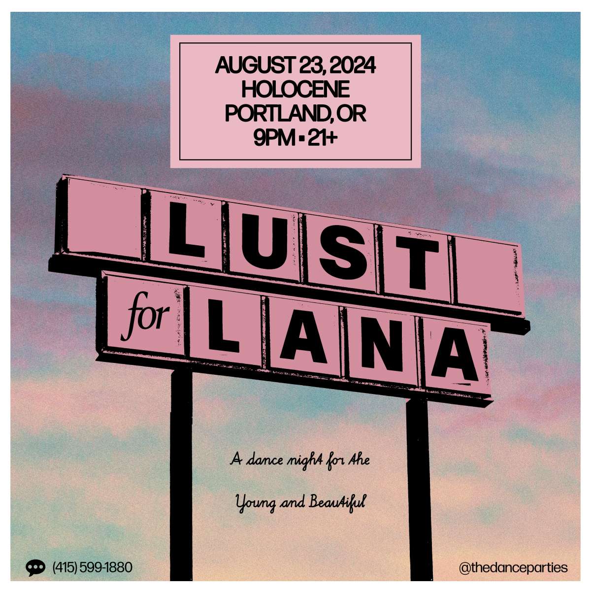 Lust For Lana: A Lana DEL REY Dance Night – 21+