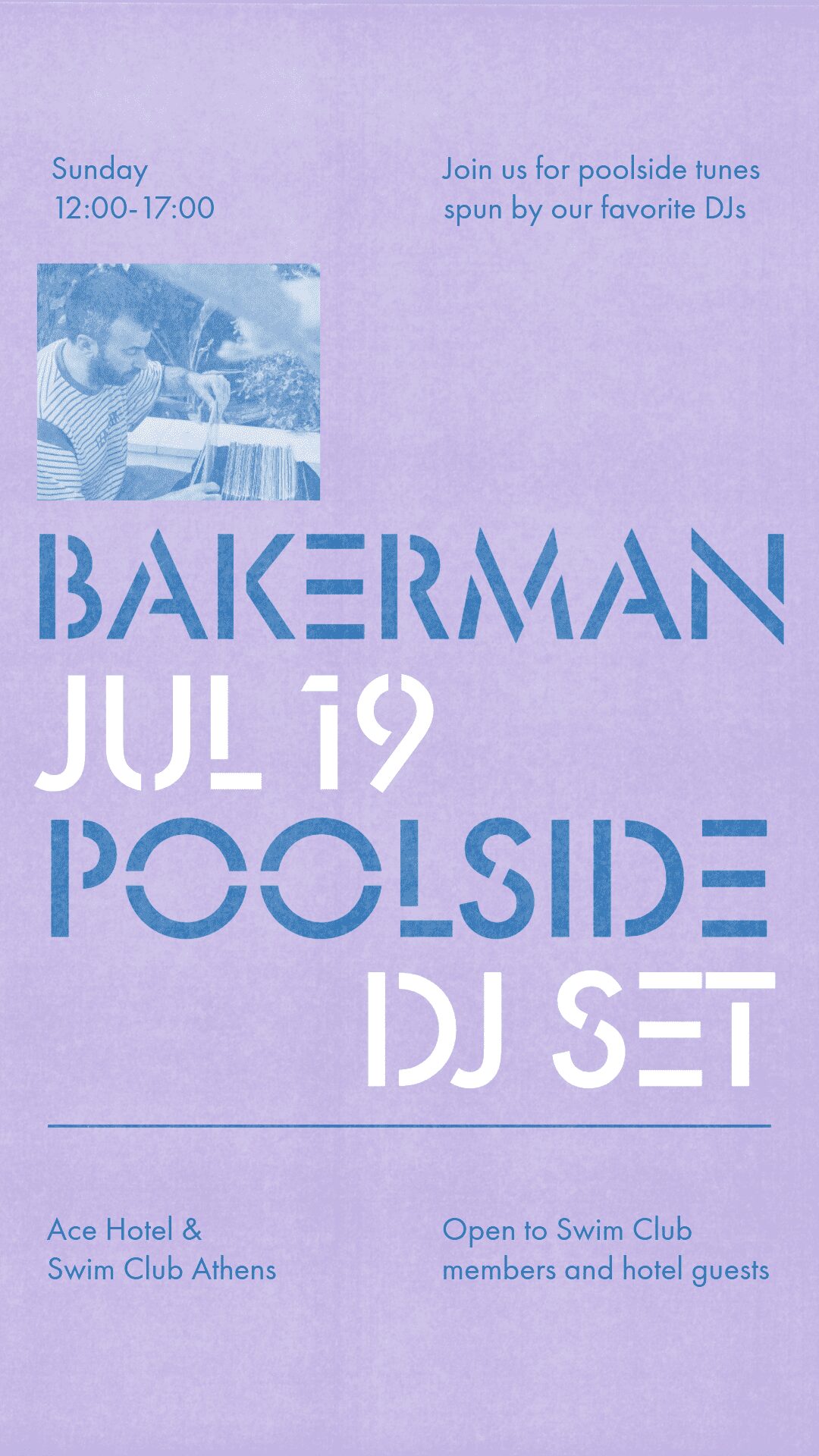 Poolside with Bakerman
