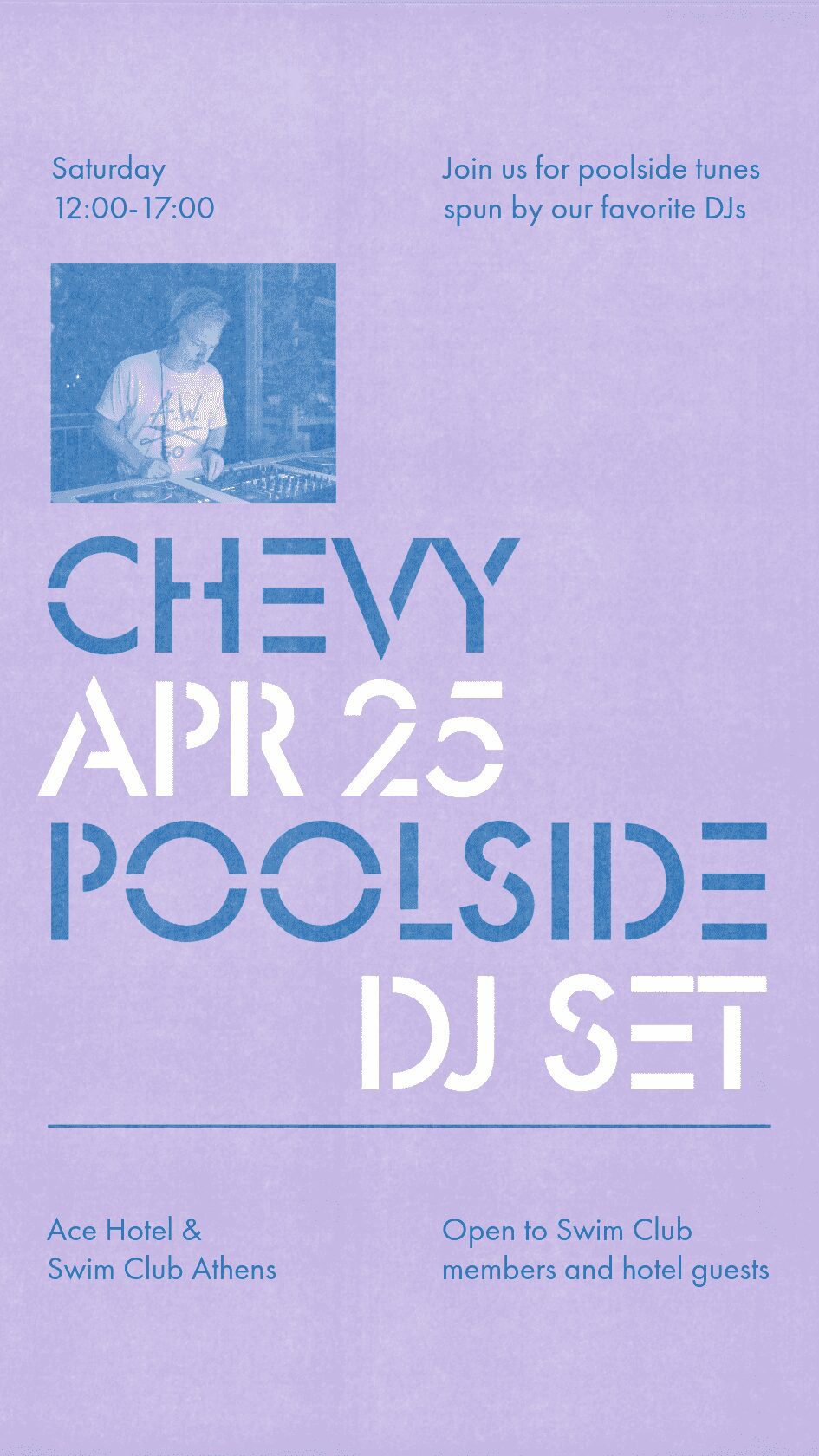 Poolside with Chevy