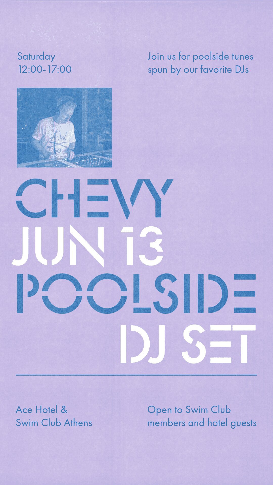 Poolside with Chevy