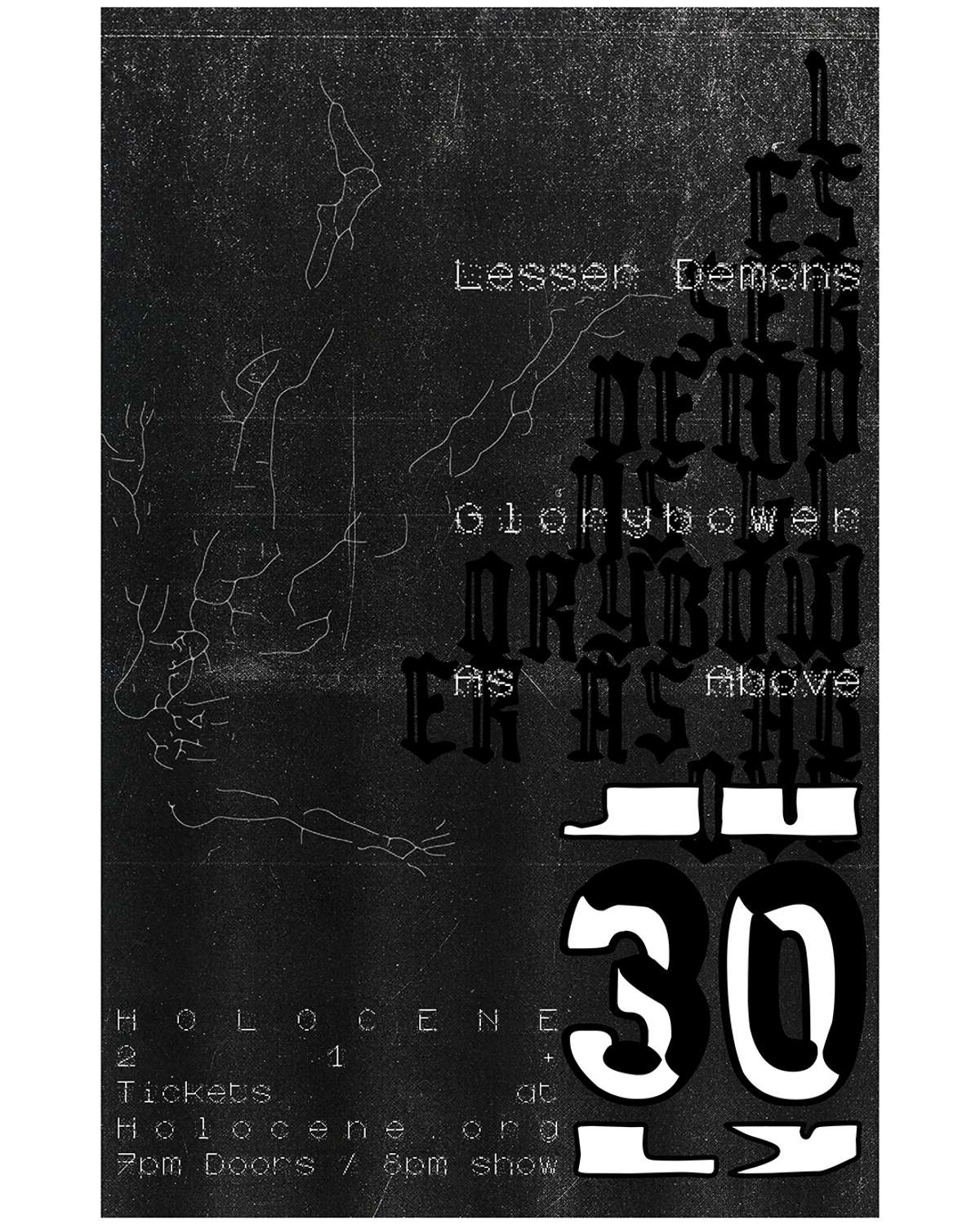 Lesser Demons (EP RELEASE!), Glorybower, As Above – 21+