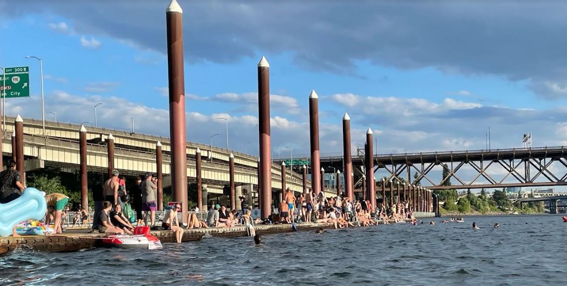 Bike to Swim in the Willamette River -- Bicycle in your Bathing Suit, Spin to Swim, Pedal to Plunge -- Duckworth Summer Swim Thursdays