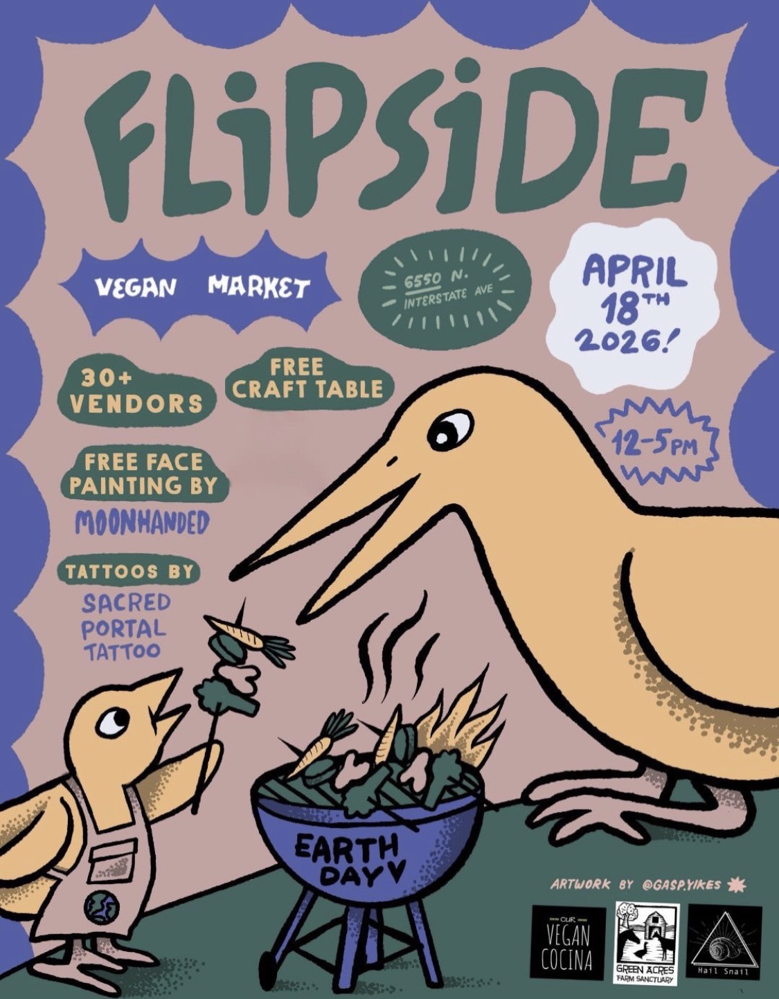 Flip Side Vegan Market Ride