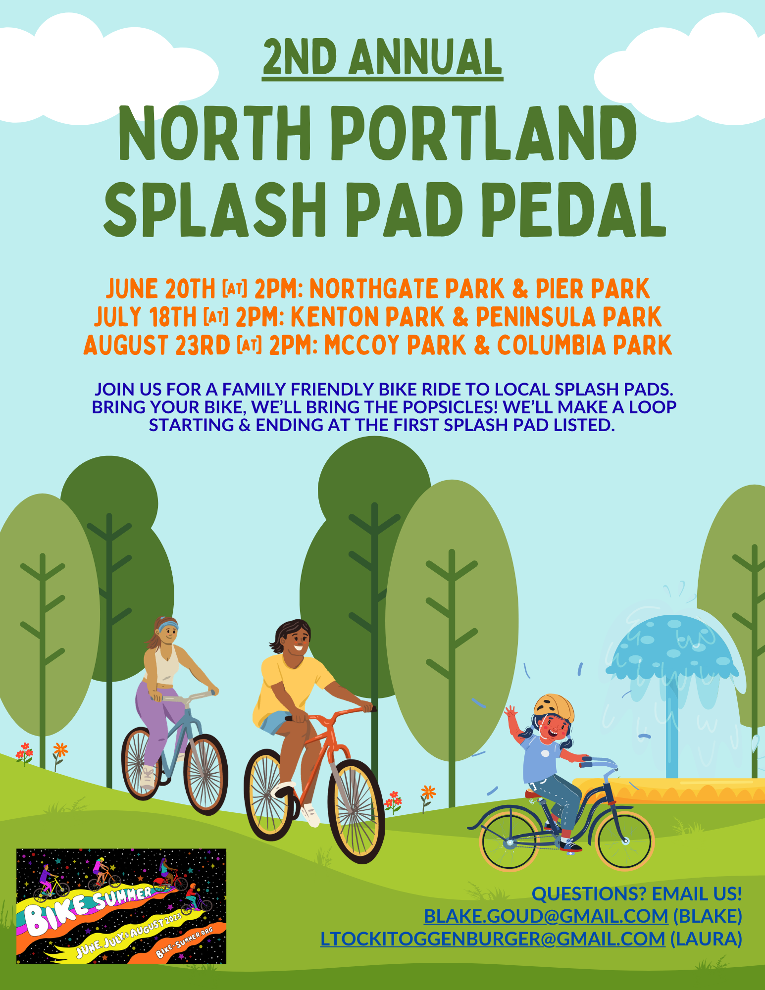 2nd Annual NoPo Splash Pad Pedal!