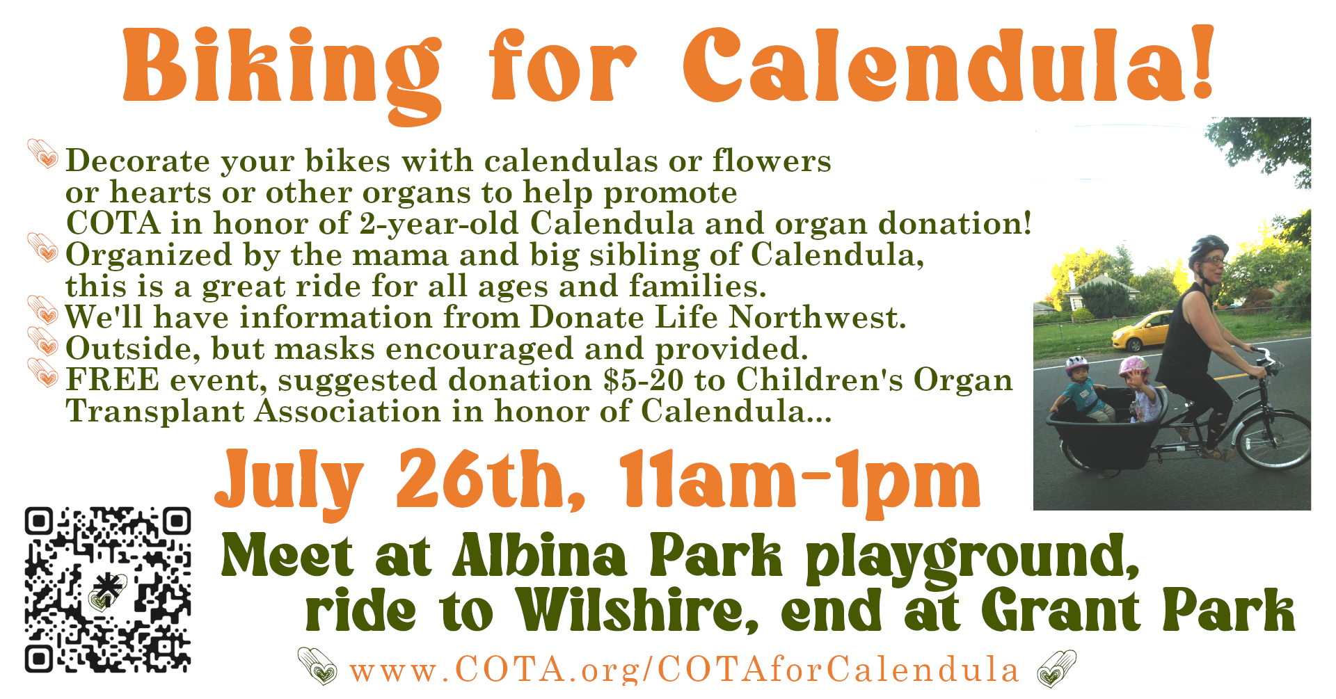 Biking for Calendula!