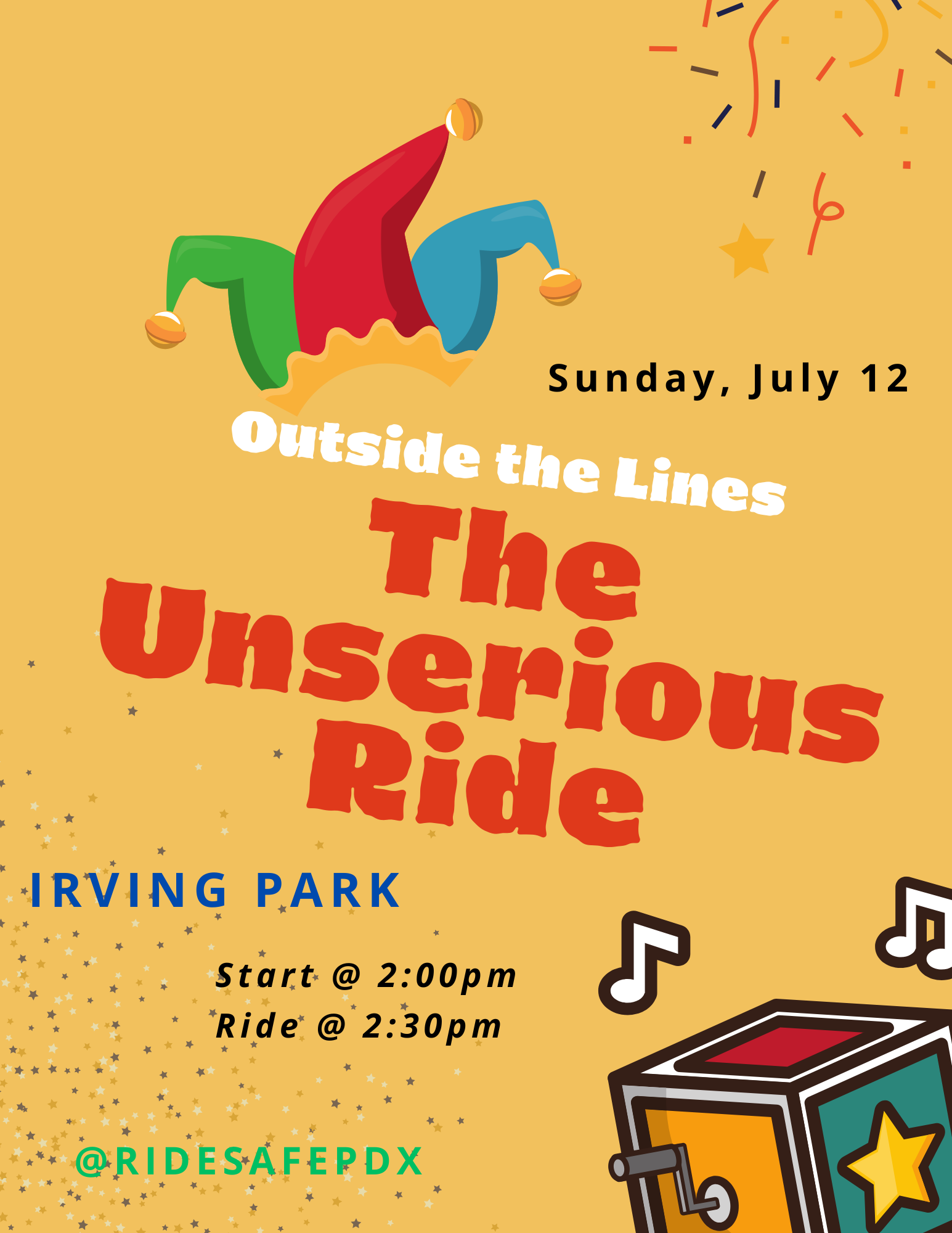 The Unserious Ride - Presented by Ride Safe PDX