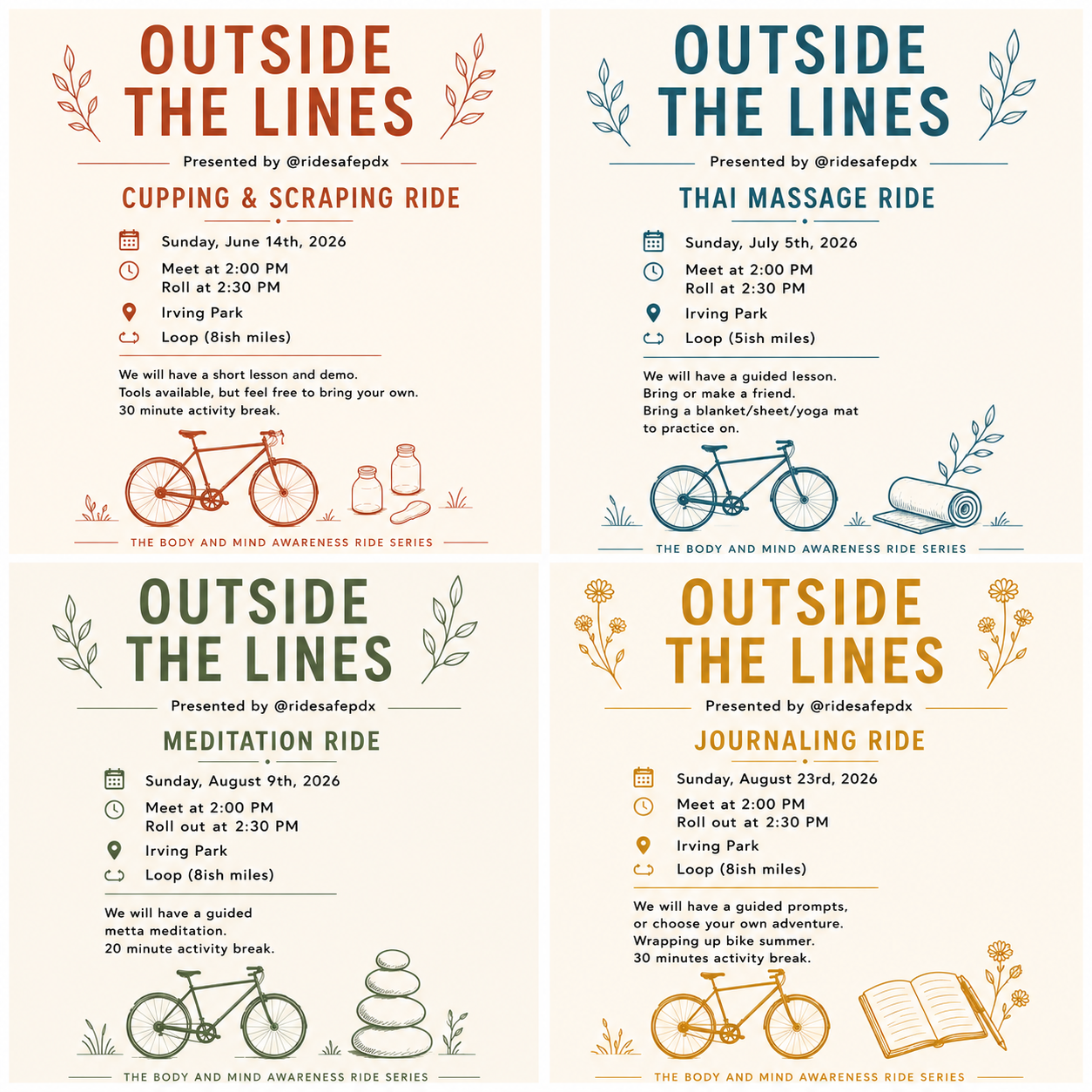Outside The Lines: Cupping and Scraping Ride