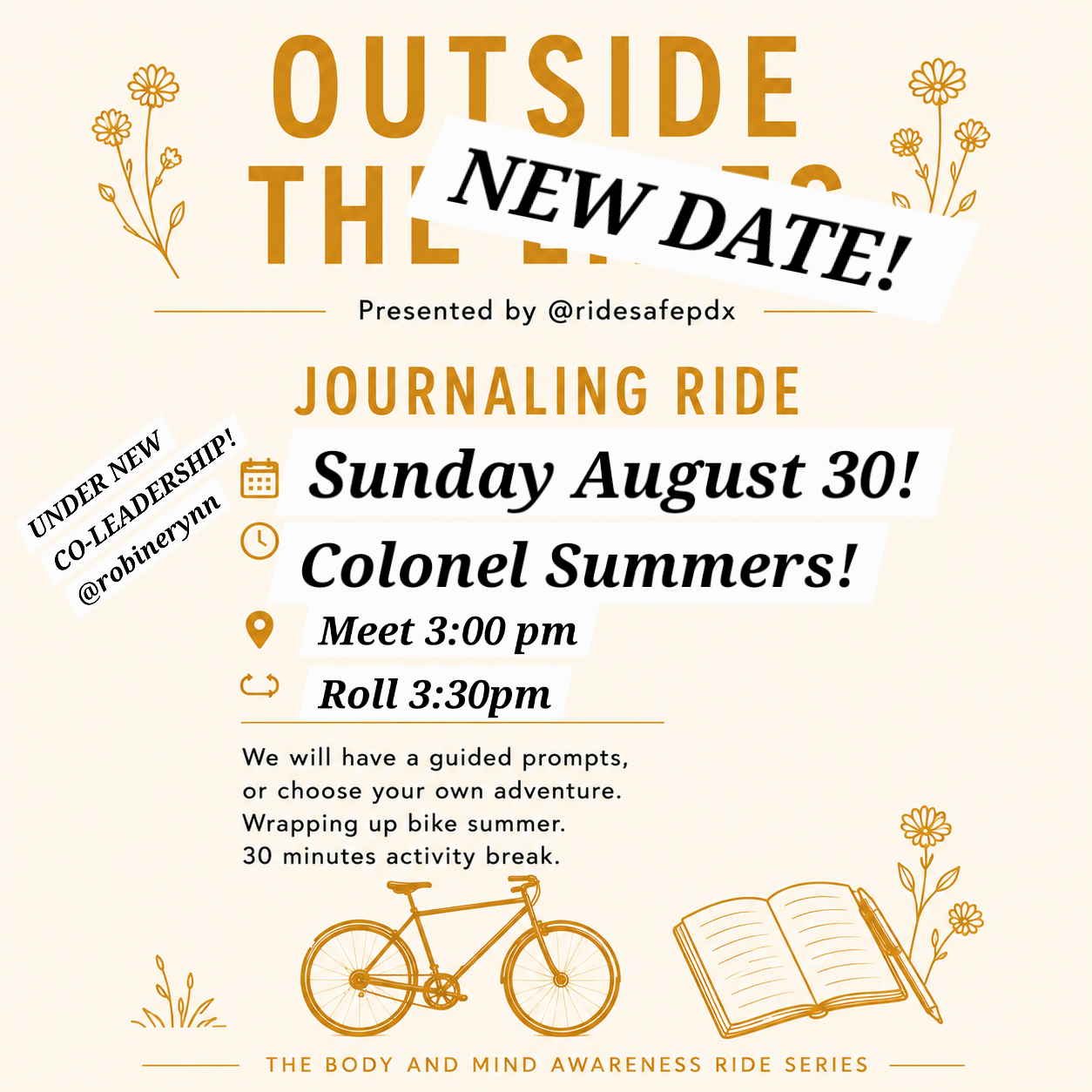 Outside The Lines: Journaling Ride
