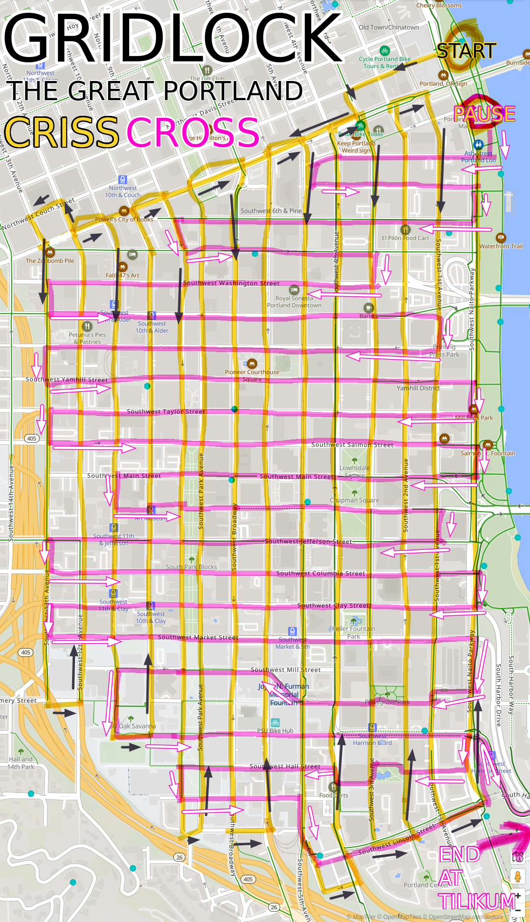 —G-R-I-D-L-O-C-K— The Great Downtown Portland Crisscross