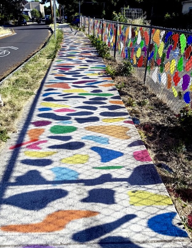 Learn Your New Greenway (SE Tolman); bikes, art & play