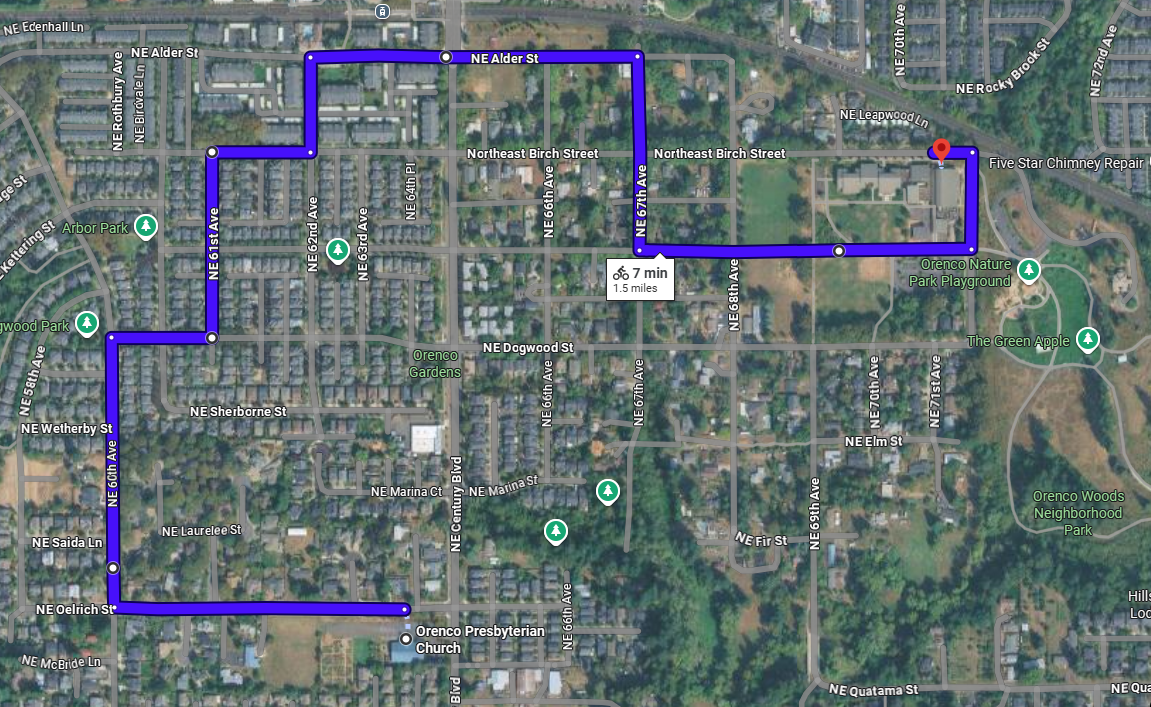 Bike Bus to Orenco Elementary Back to School Night
