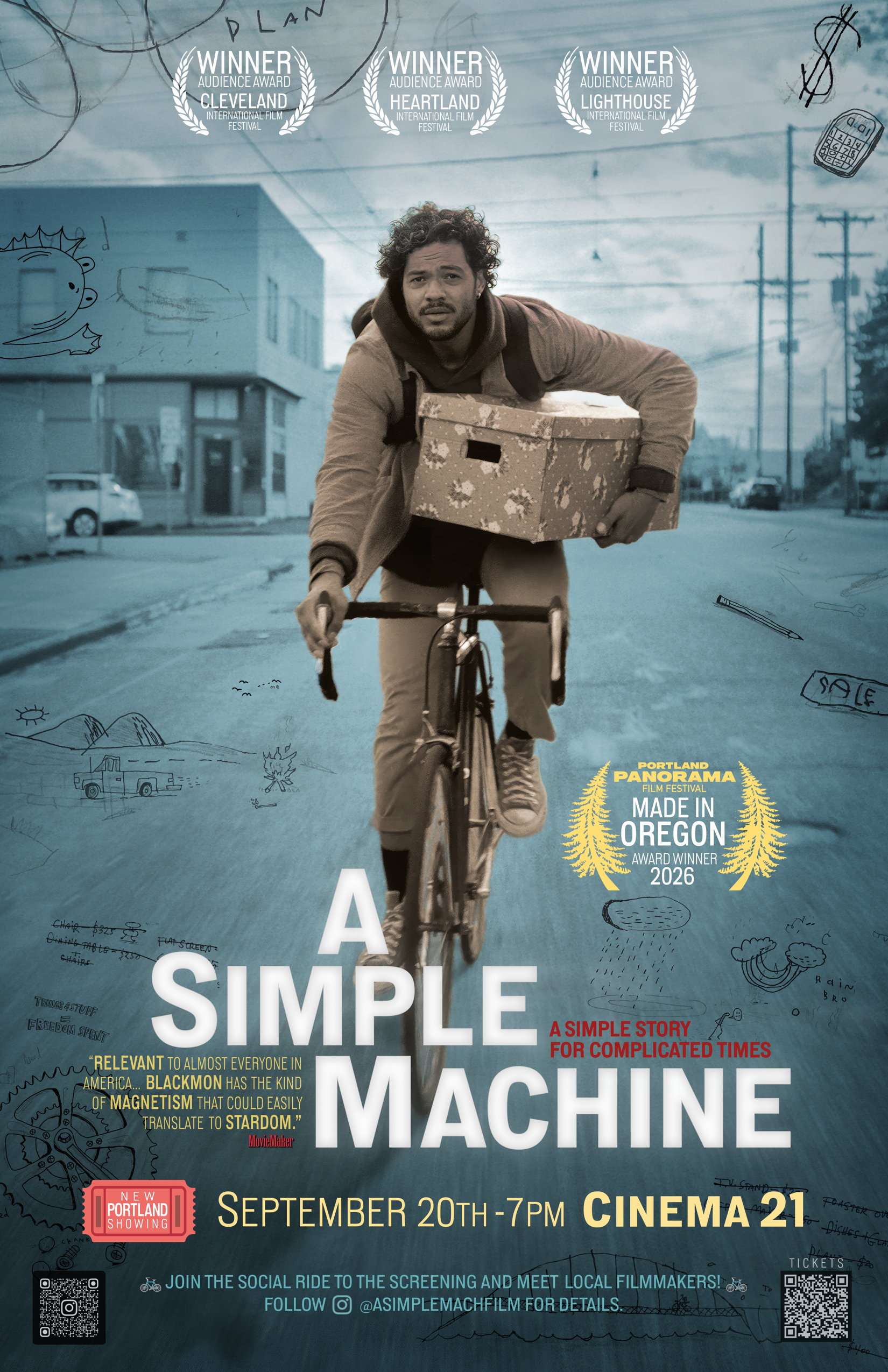 Ride to the Cinema 21 Showing of "A Simple Machine"