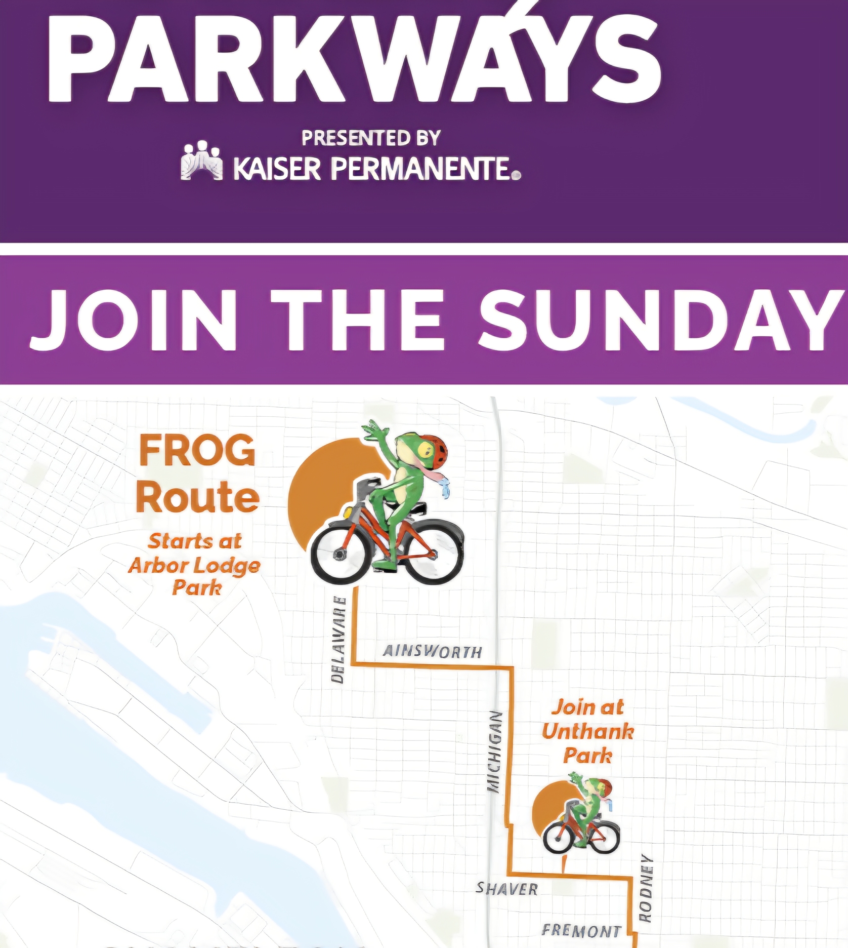 Bike Bus to Sunday Parkways - North Portland - Frog Route Pt.1
