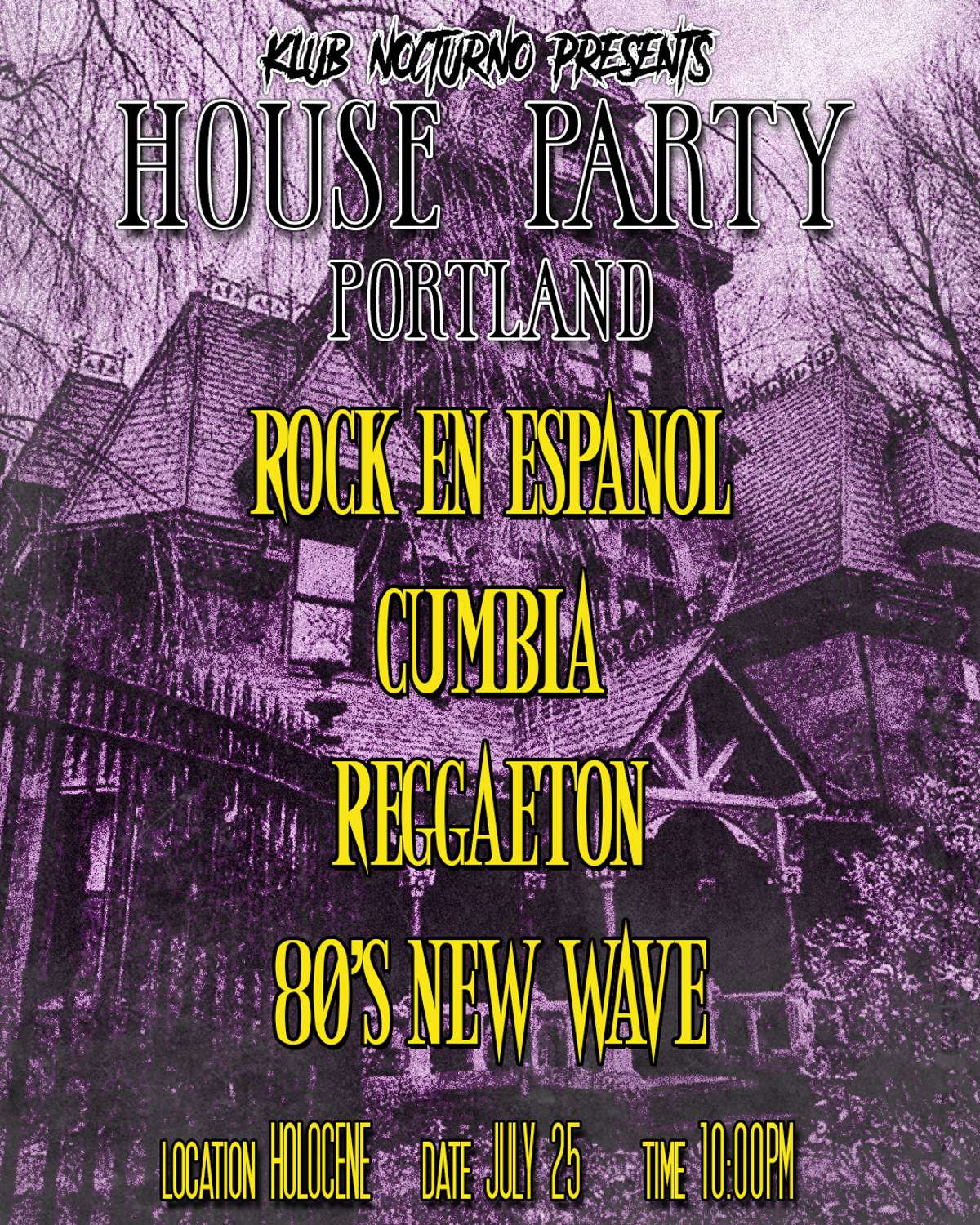 KLUB NOCTURNO: Rockero Night – Spanish Rock, Pop, and 80’s Party – 21+