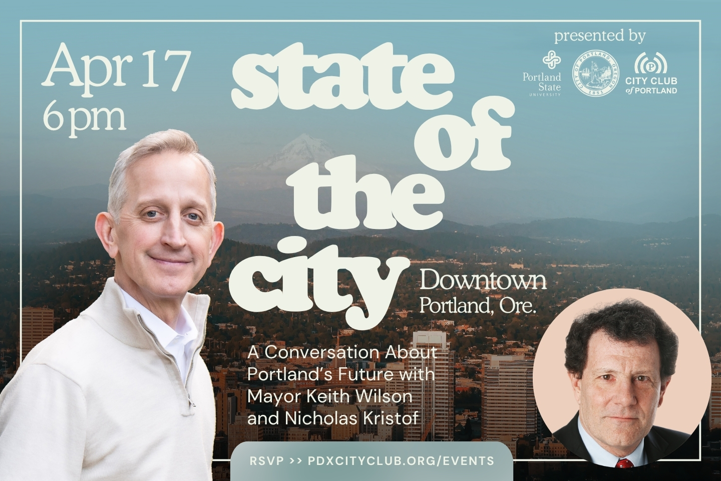 State of the City with Mayor Keith Wilson and Nicholas Kristof