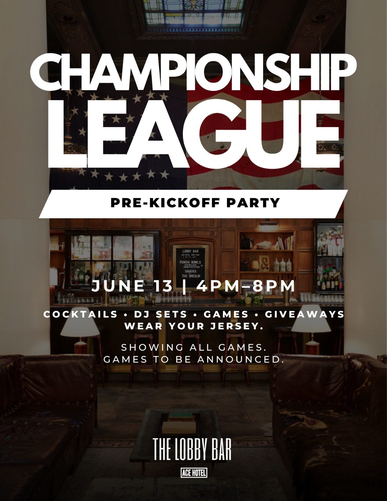 Championship League Pre-Kickoff Party