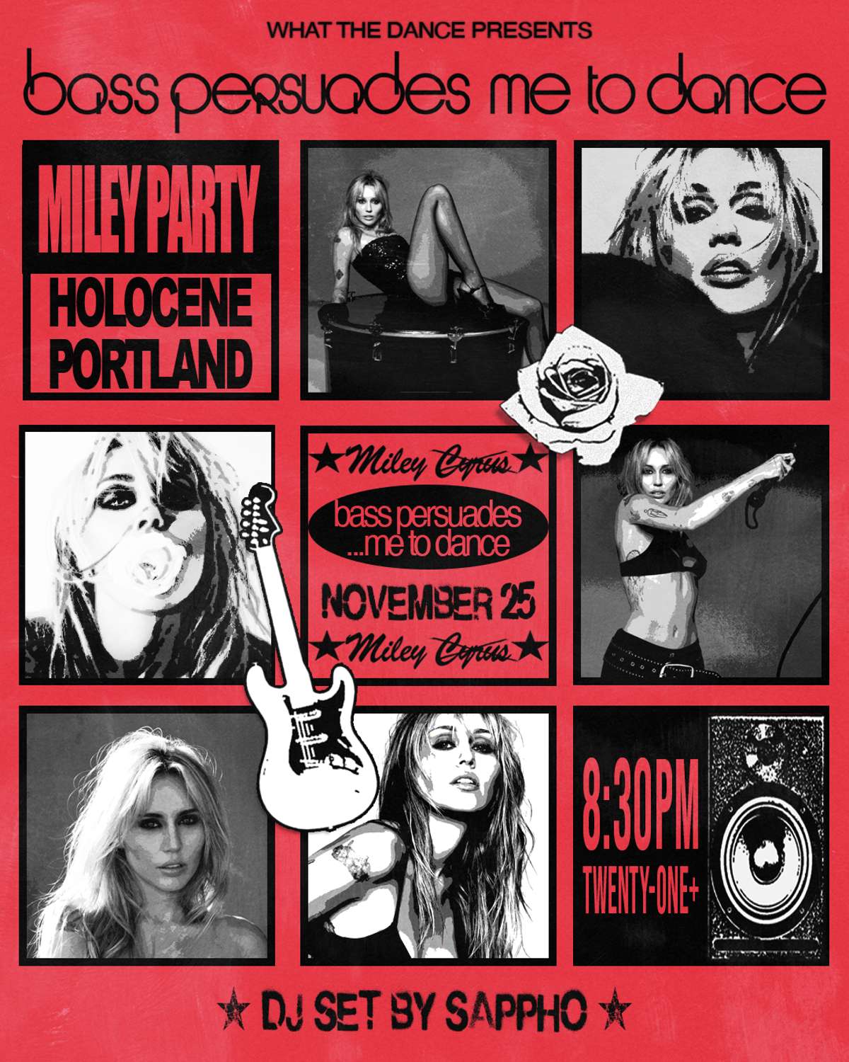 BASS PERSUADES ME TO DANCE: A MILEY PARTY 🪩 – 21+