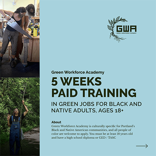 Green Workforce Academy: Info Session - WAITLISTED