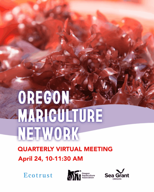 Oregon Mariculture Network Meeting - April 2026