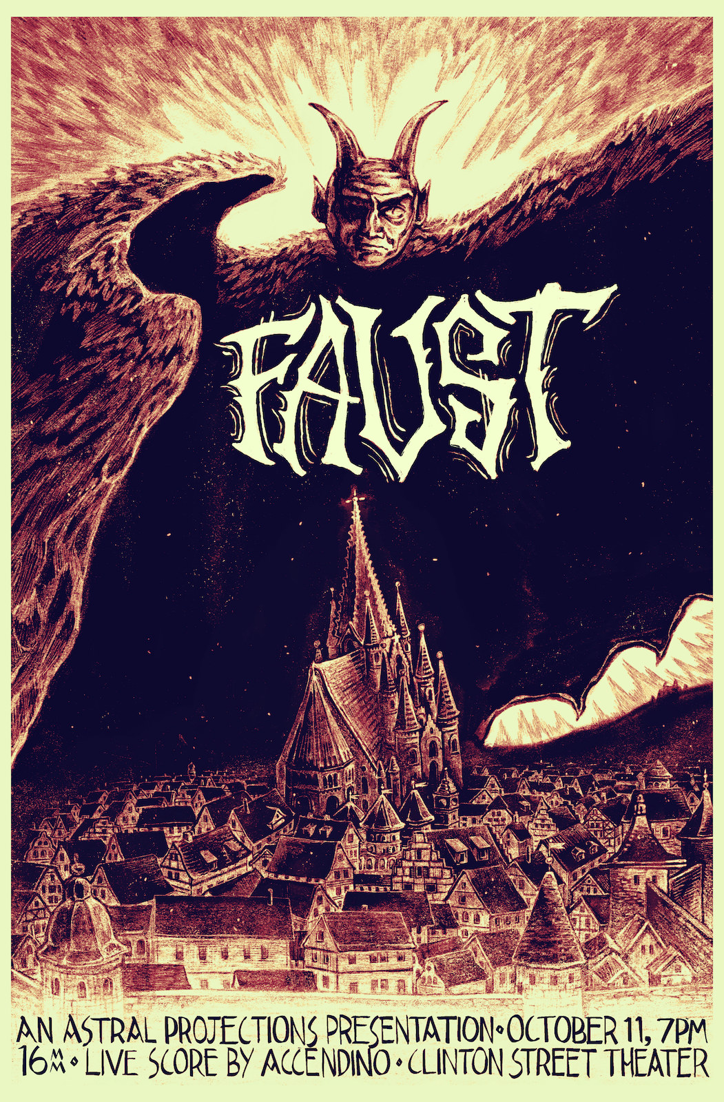 Faust (1926) on 16mm with Live Score by Accendino