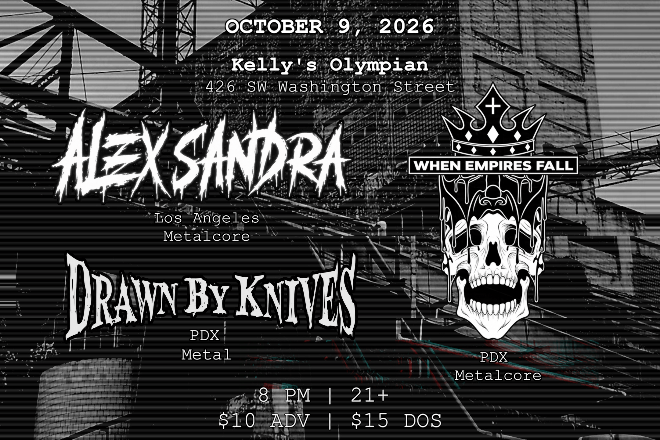Drawn By Knives, Alex Sandra (L.A.), When Empires Fall