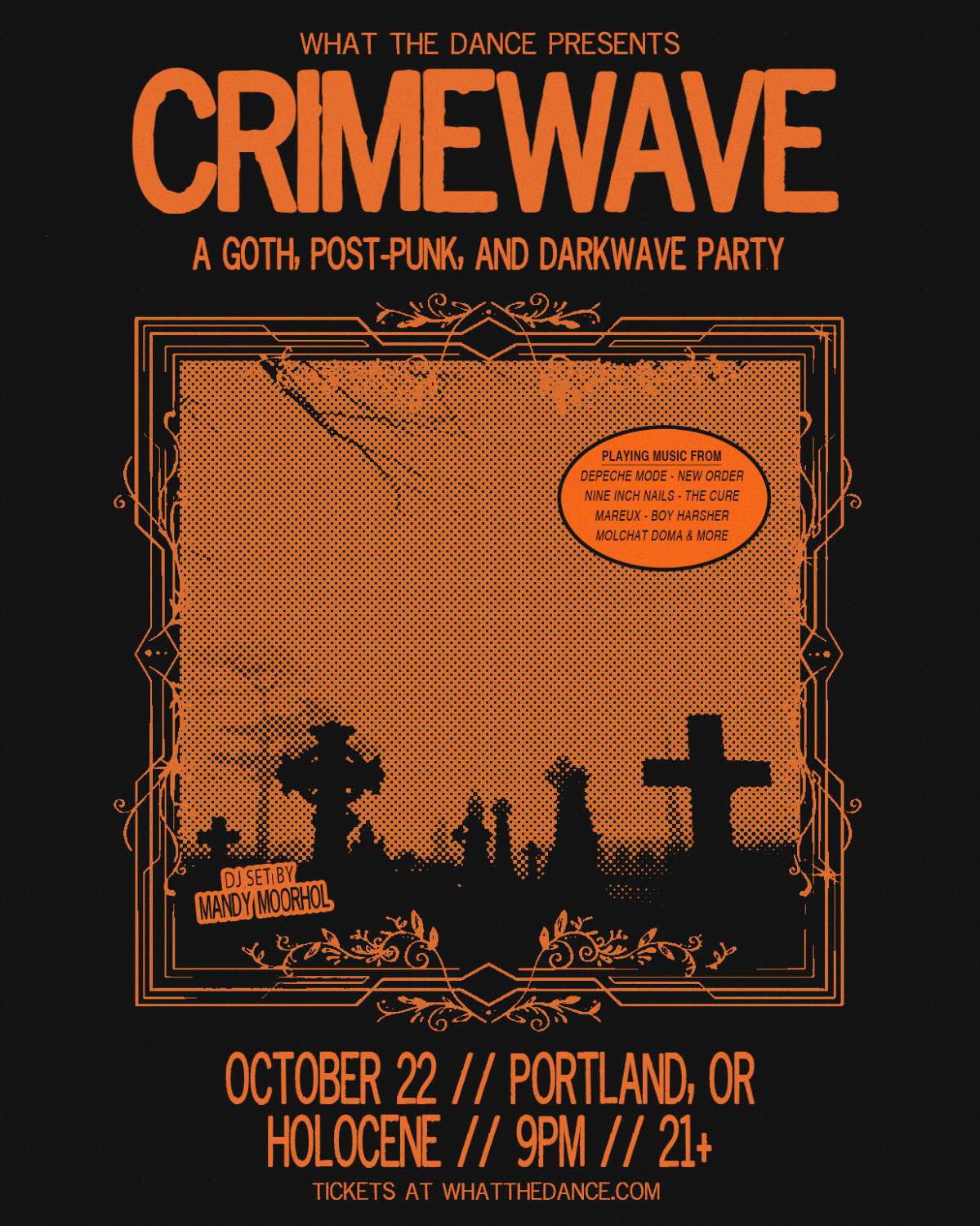 Crimewave: A Goth, Post-Punk, & Darkwave Party – 21+