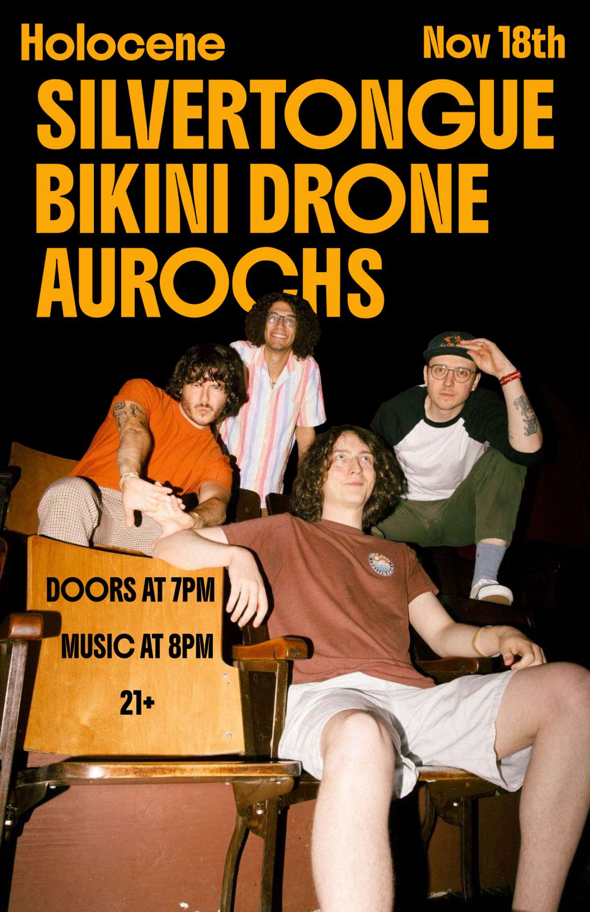 Silvertongue // Bikini Drone // AUROCHS – 21+