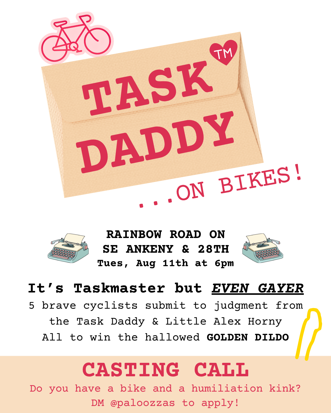2nd Annual Task Daddy Ride (18+)