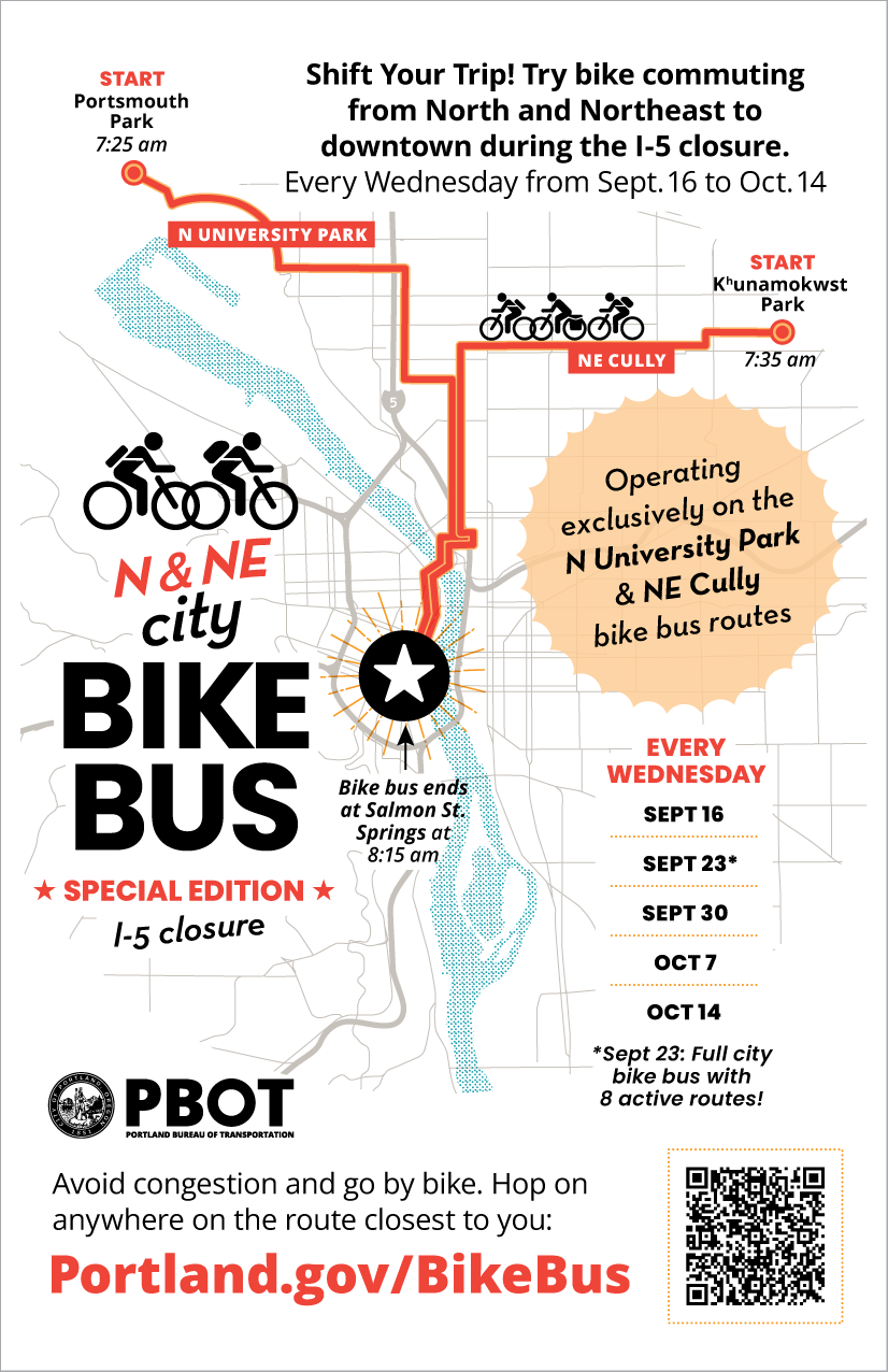 Special Edition: I-5 Closure, N & NE City Bike Bus